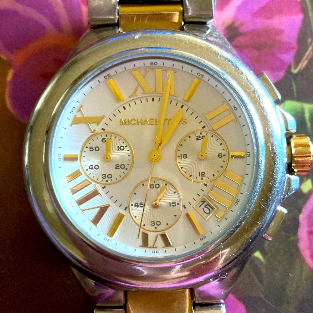 MICHAEL KORS CAMILLE CHRONOGRAPH WATCH✨